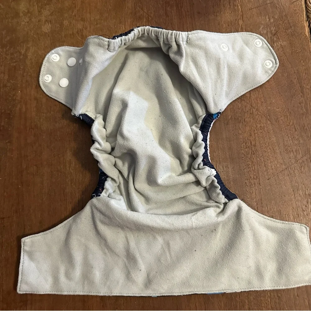 Simple Being pocket cloth diaper set of 5 transportation travel adjustable OS